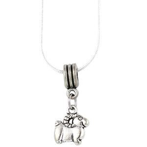 Ram Mountain Goat (Cartoonish) Charm Snake Chain Necklace